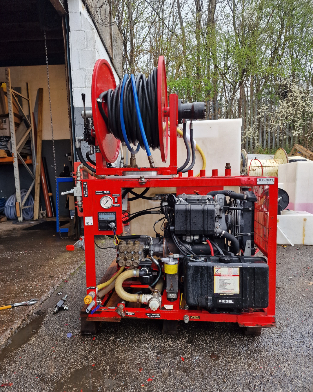 Jetchem 2 cylinder diesel water-cooled 250bar @ 25LPM